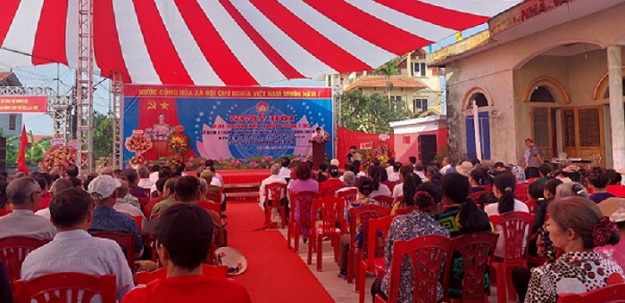 Làng Cát Tiên tổ chức ngày hội đại đoàn kết toàn dân tộc